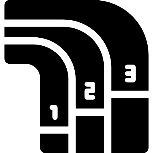 pistas Curved Fill icono