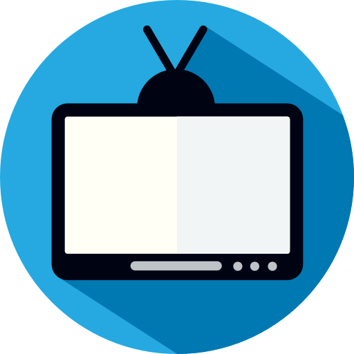 Television Flat Circular Flat icon