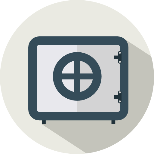 Safebox Flat Circular Flat icon