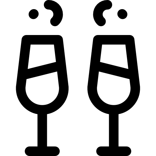Champagne Basic Straight Lineal icon