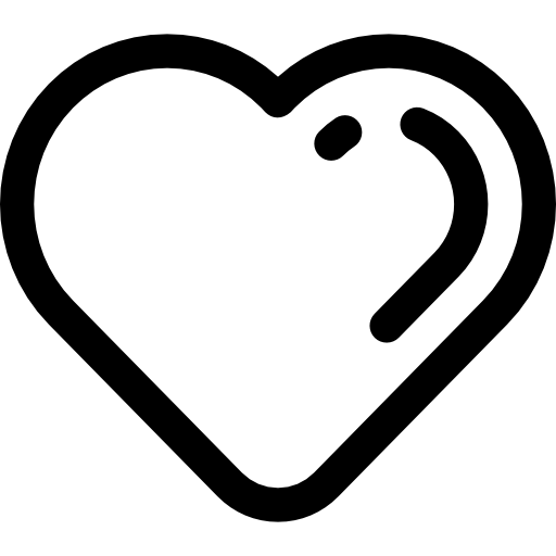 Heart Basic Straight Lineal icon