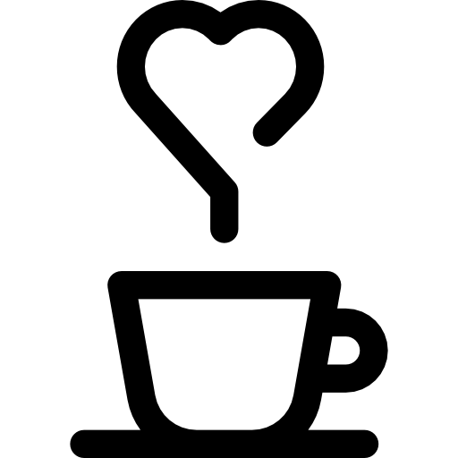 café Basic Straight Lineal Icône
