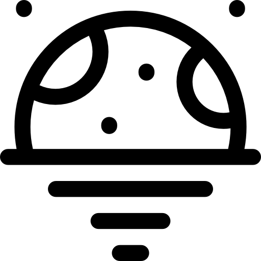 달 Basic Straight Lineal icon