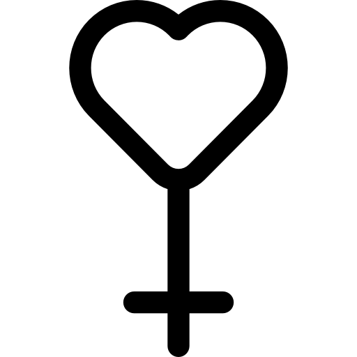女性 Basic Straight Lineal icon