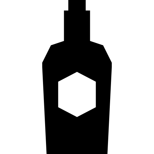 Бутылка вина Basic Straight Filled иконка