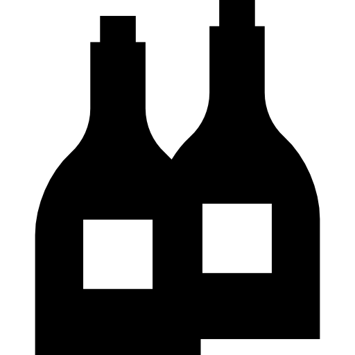 bouteille de vin Basic Straight Filled Icône