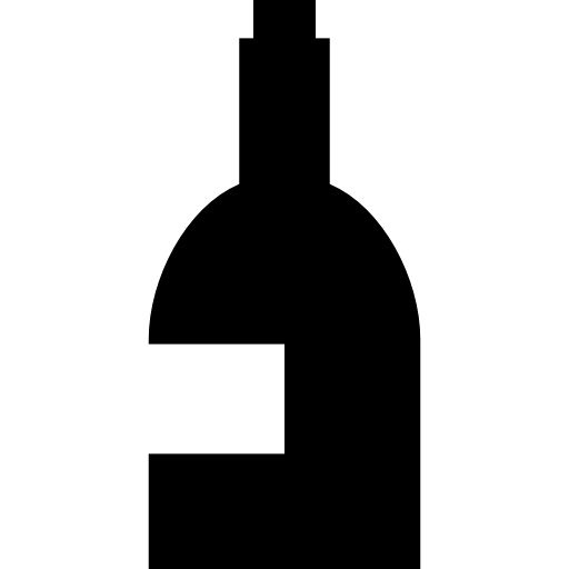 bouteille de vin Basic Straight Filled Icône