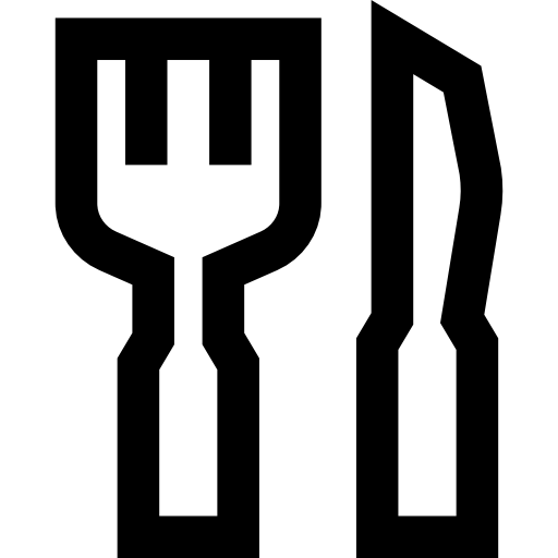 cuchillería Basic Straight Lineal icono