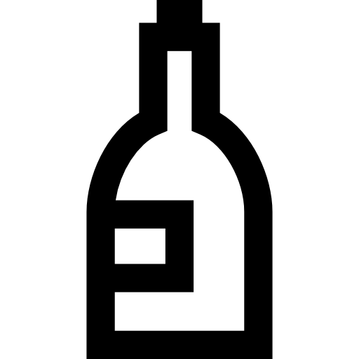 butelka wina Basic Straight Lineal ikona