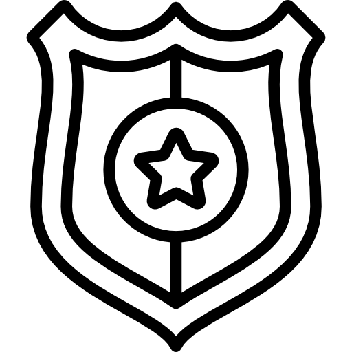 placa de policía Special Lineal icono