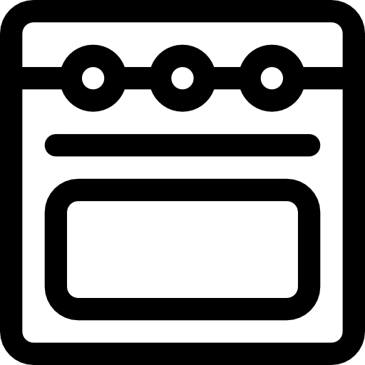 Oven Basic Straight Lineal icon
