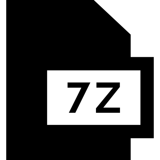 7z Basic Straight Filled icon