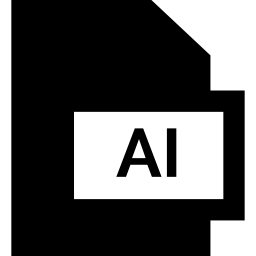 ai Basic Straight Filled Ícone