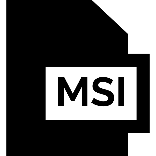 msi Basic Straight Filled icon