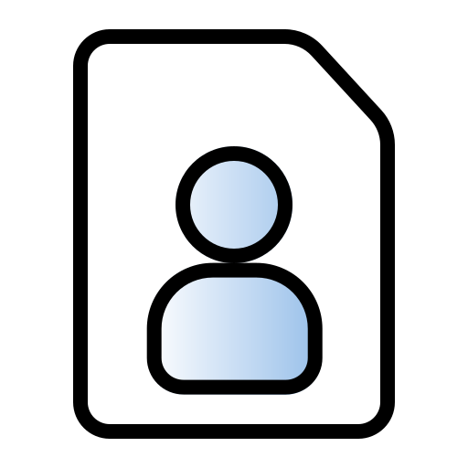 strona kontaktowa Generic gradient fill ikona