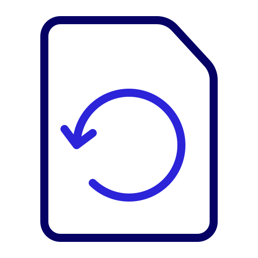 設定を復元する Generic color outline icon