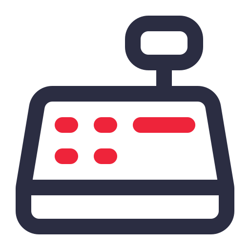 registratore di cassa Generic color outline icona