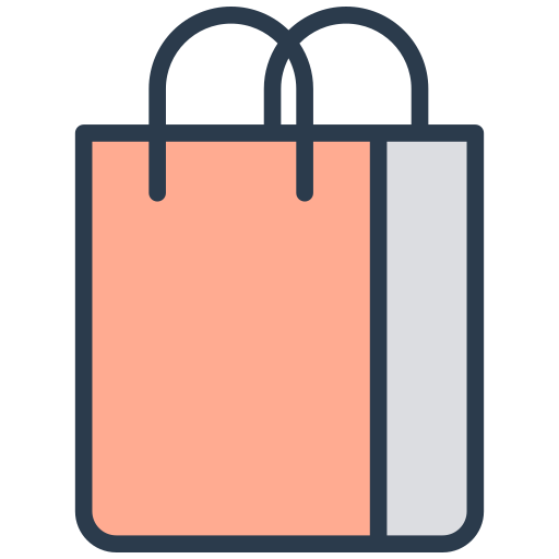 ショッピングバッグ Generic color lineal-color icon