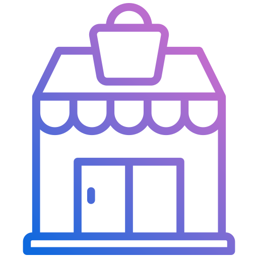 Grocery store Generic gradient outline icon