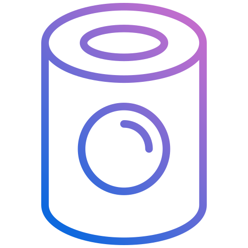 Canned food Generic gradient outline icon