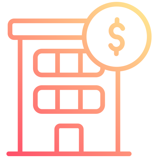 banca Generic gradient outline icona