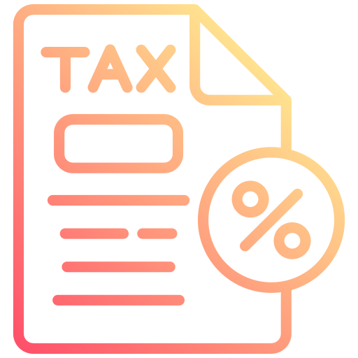 impuesto Generic gradient outline icono