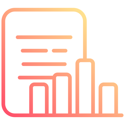 Financial report Generic gradient outline icon