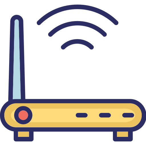 modem wi-fi Generic color lineal-color ikona
