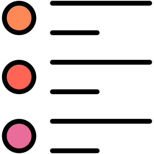 lista Generic color lineal-color Ícone