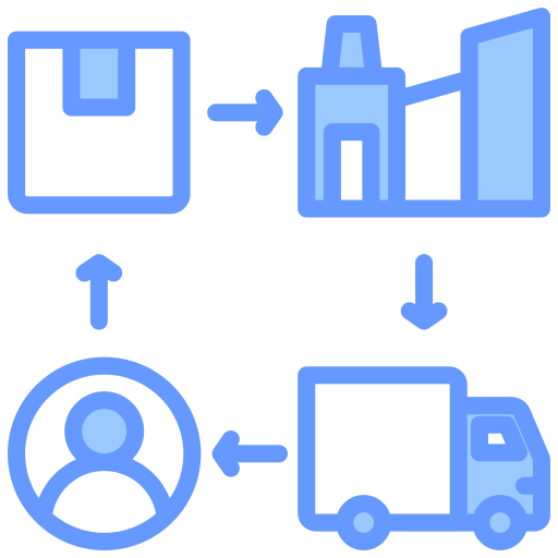 공급망 Generic color lineal-color icon