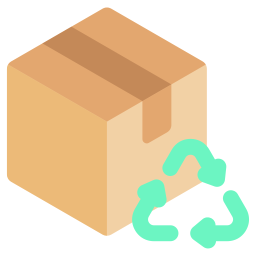 pudełko do recyklingu Generic color fill ikona