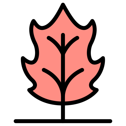 esdoorn blad Generic color lineal-color icoon