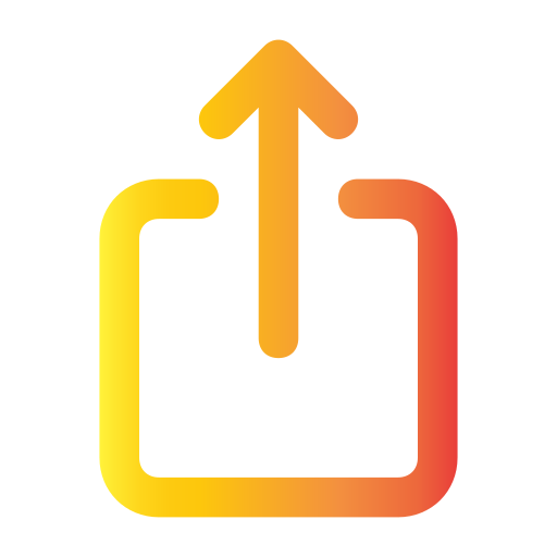 Upload Generic gradient outline icon