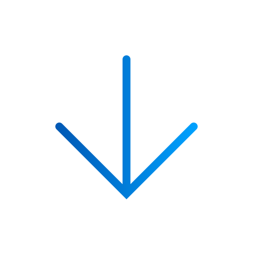 Arrow bottom Generic gradient outline icon