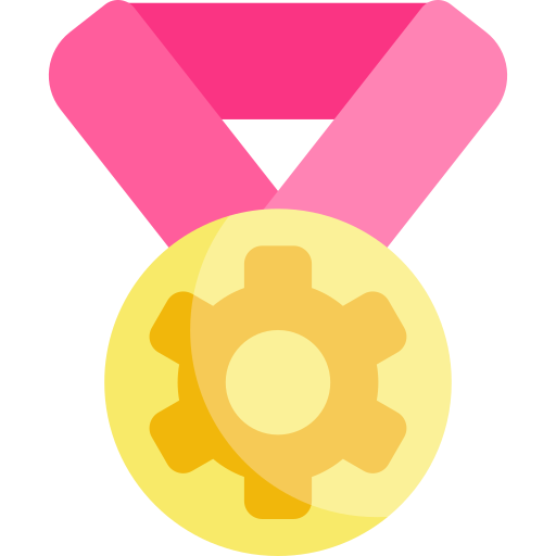 médaille Kawaii Flat Icône