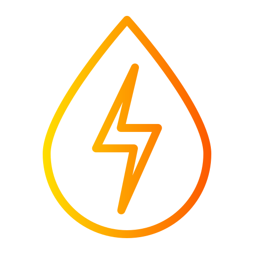 energia wody Generic gradient outline ikona