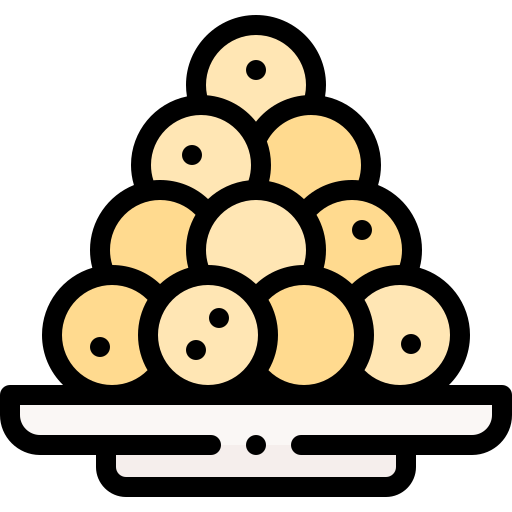 Pao de queijo Detailed Rounded Lineal color icon
