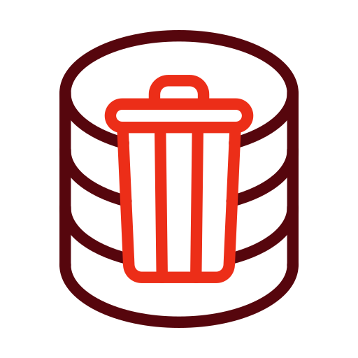 Delete database Generic color outline icon