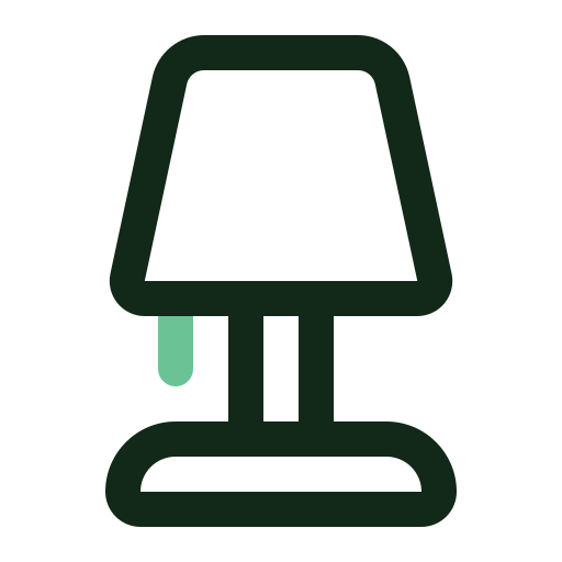 lampe de table Generic color outline Icône