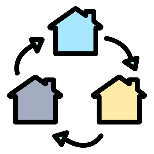 Relocation Generic color lineal-color icon
