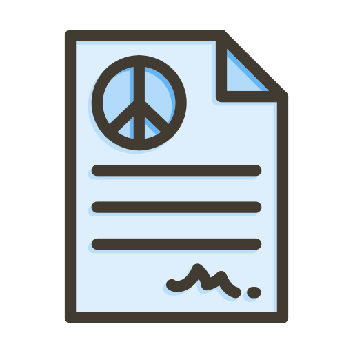 traktat pokojowy Generic color lineal-color ikona