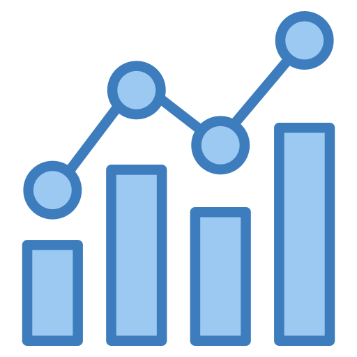 Chart Generic color lineal-color icon