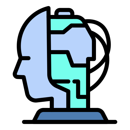 cabeza robótica Generic color lineal-color icono