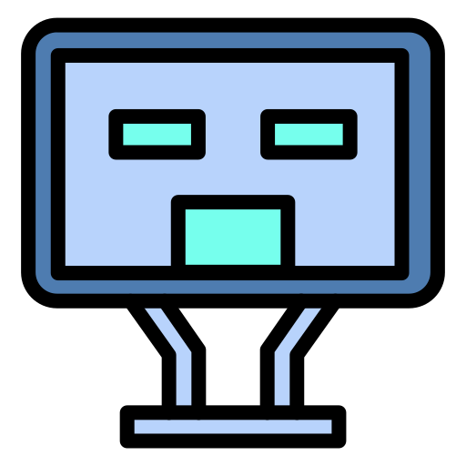 Robot head Generic color lineal-color icon