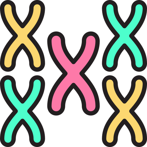 Chromosome Generic color lineal-color icon