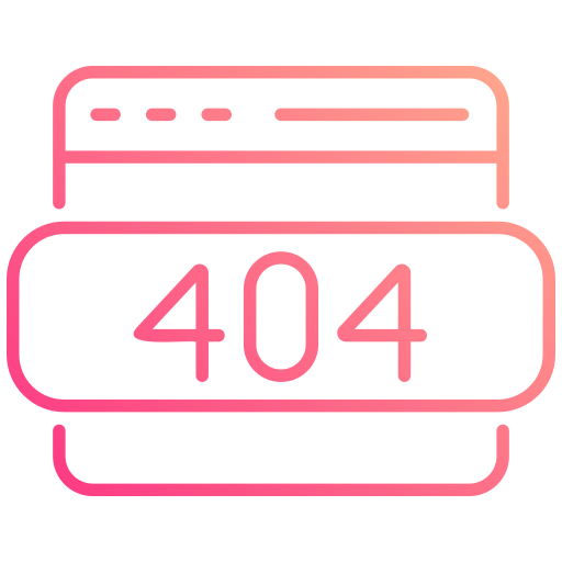 errore 404 Generic gradient outline icona