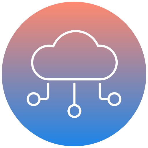 cloud computing Generic gradient fill icona