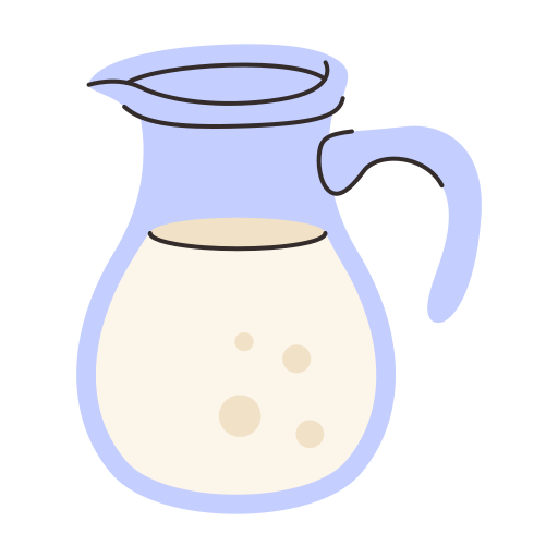 słoik na mleko Generic color fill ikona