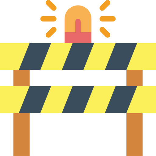 Barrier Smalllikeart Flat icon