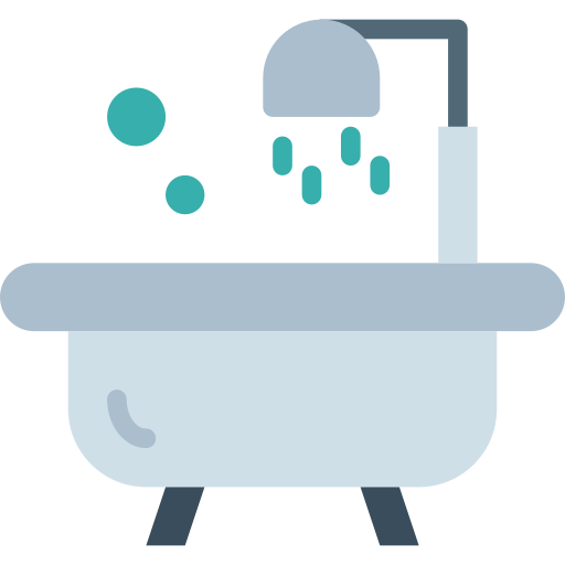 Bathtub Smalllikeart Flat icon